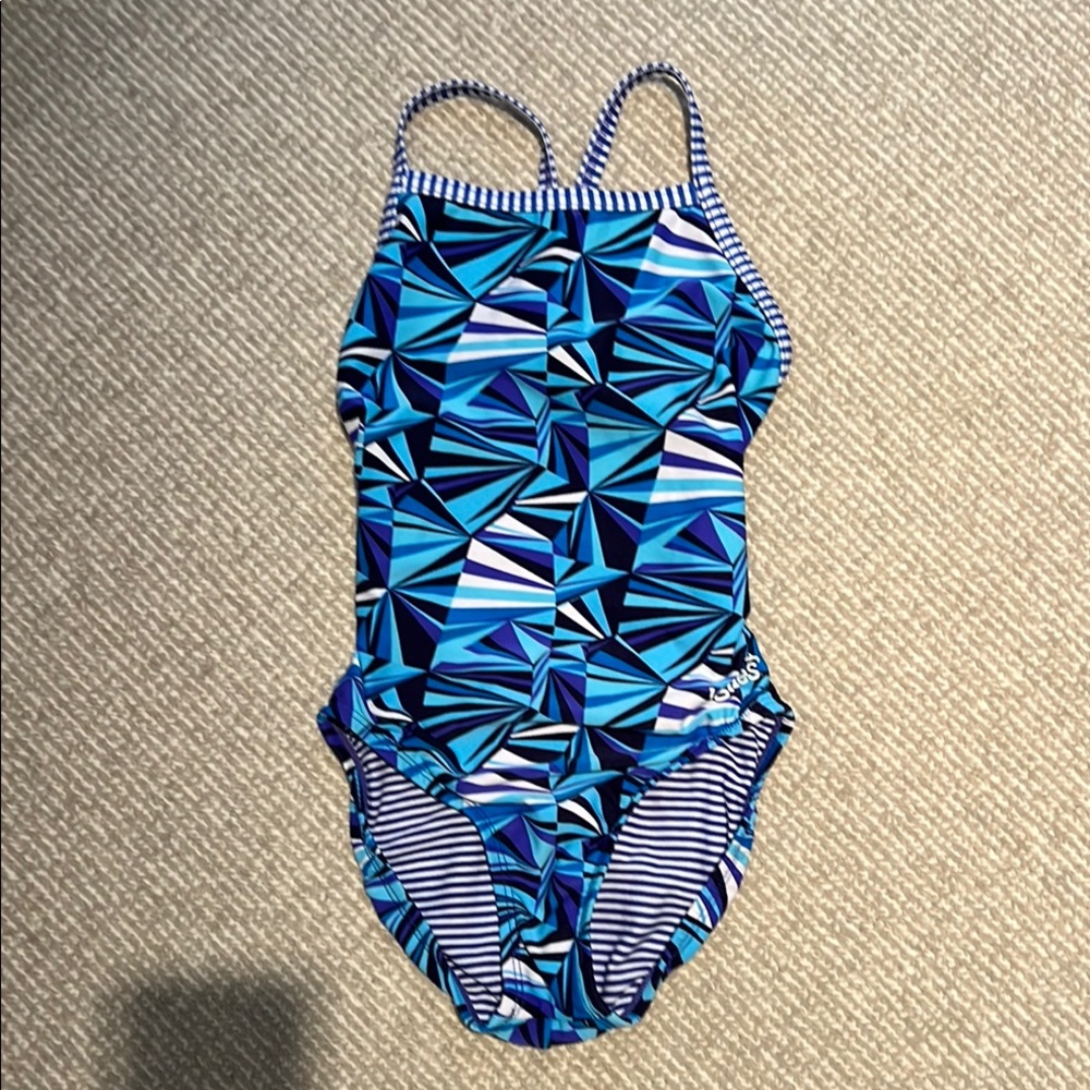 Uglies brand Blue Geometric One-Piece dive/ Swimsuit
